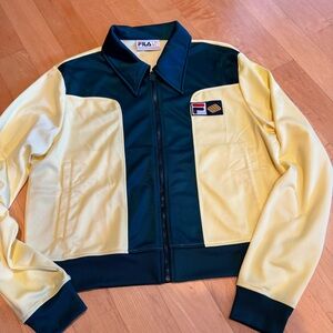 Whaffle x Fila 70s Track Jacket green yellow